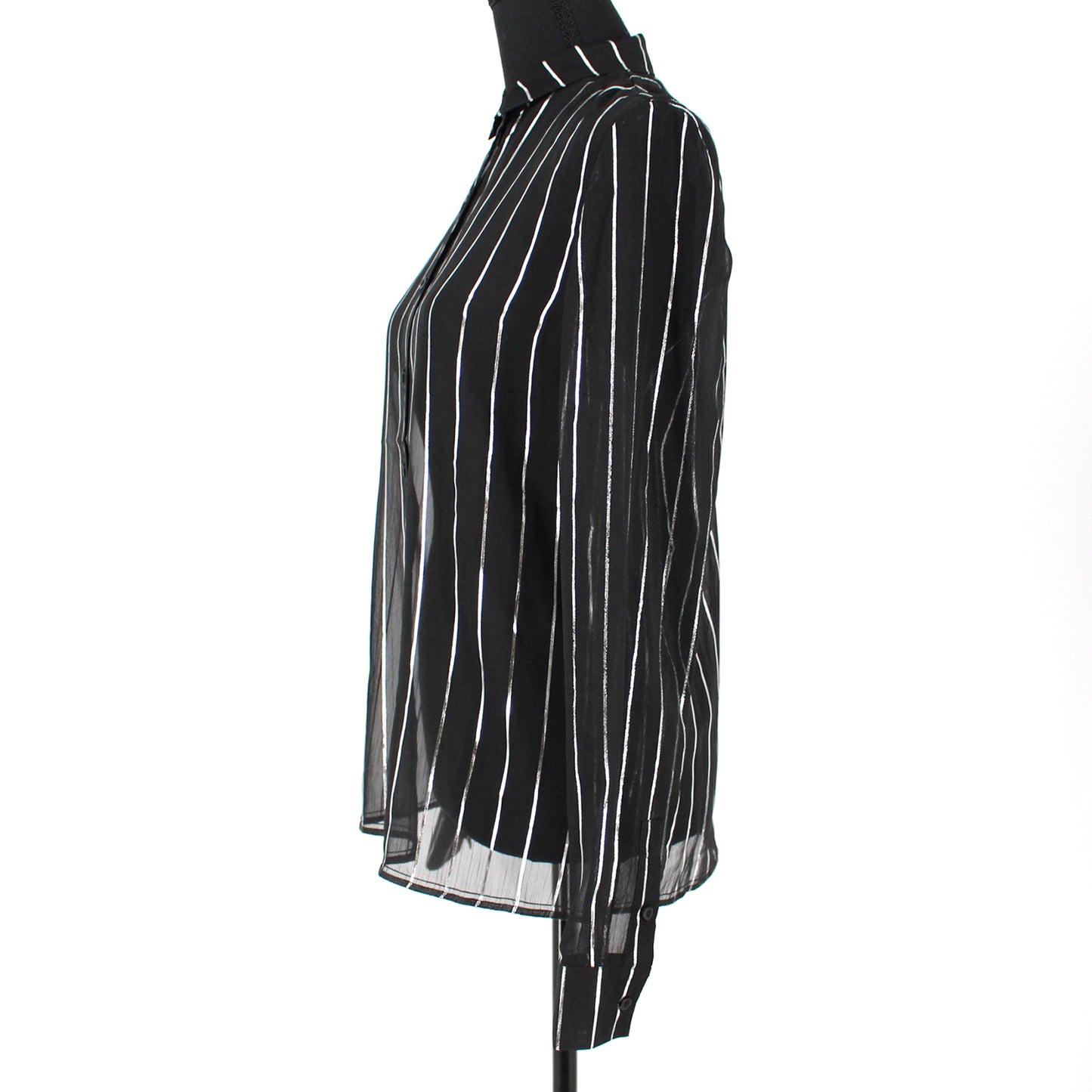 RtA Striped Long Sleeve Blouse