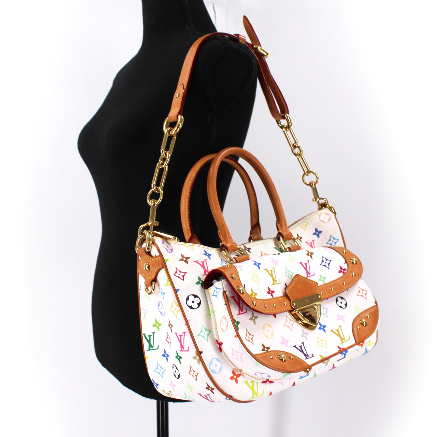 Louis Vuitton White Multicolor Rita Bag