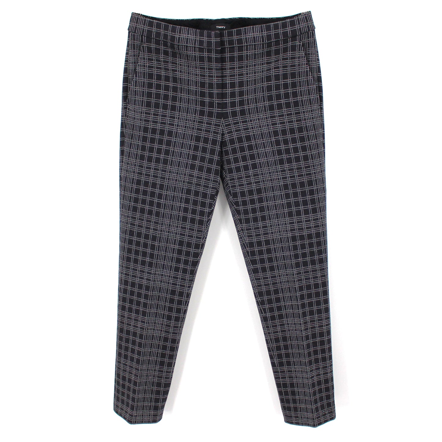 Thoery Testra Check Trousers