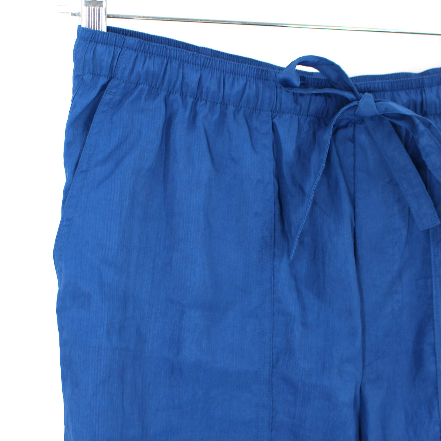 Helmut Lang Cobalt Blue Sheer Drawstring Waist Parachute Pull On Pants –  The Closet New York