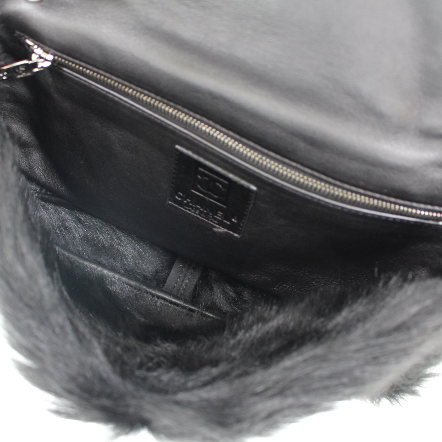 CHANEL Mink Fur Flap Bag