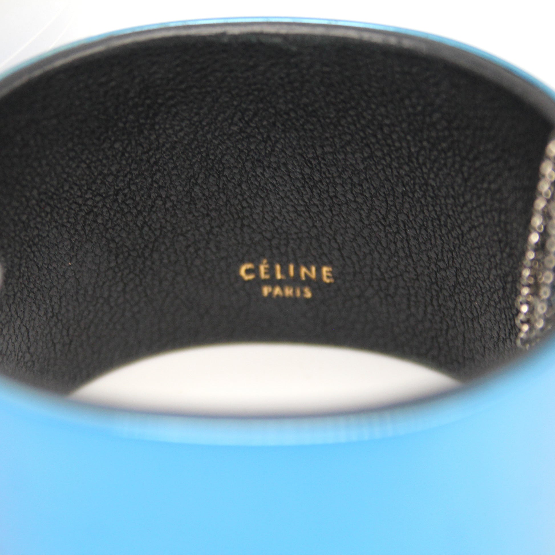 Celine Snake Print Manchette Bracelet M