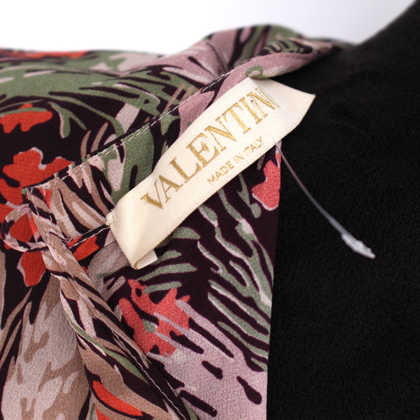 Valentino Floral Silk Short Sleeve Top