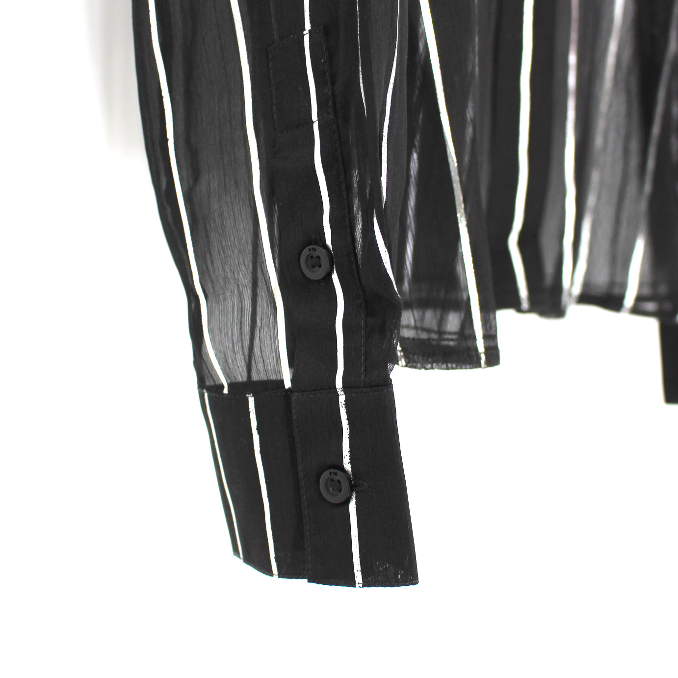 RtA Striped Long Sleeve Blouse