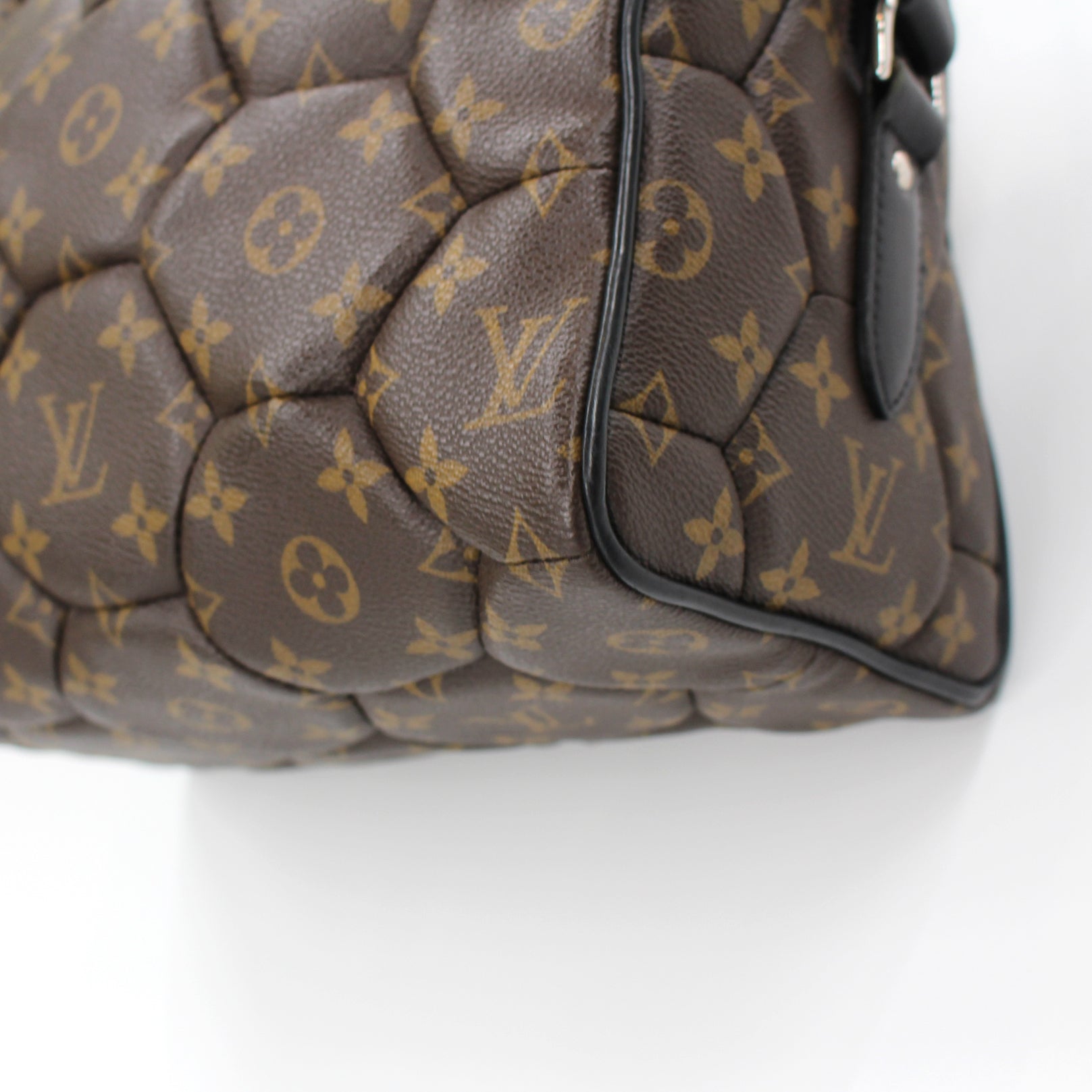 Louis Vuitton Monogram Hexagon Macassar Bag Brown Quilted Travel Crossbody