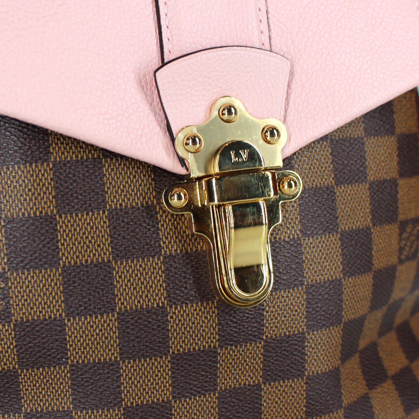 Louis Vuitton Clapton Damier Ébène Pink Bag