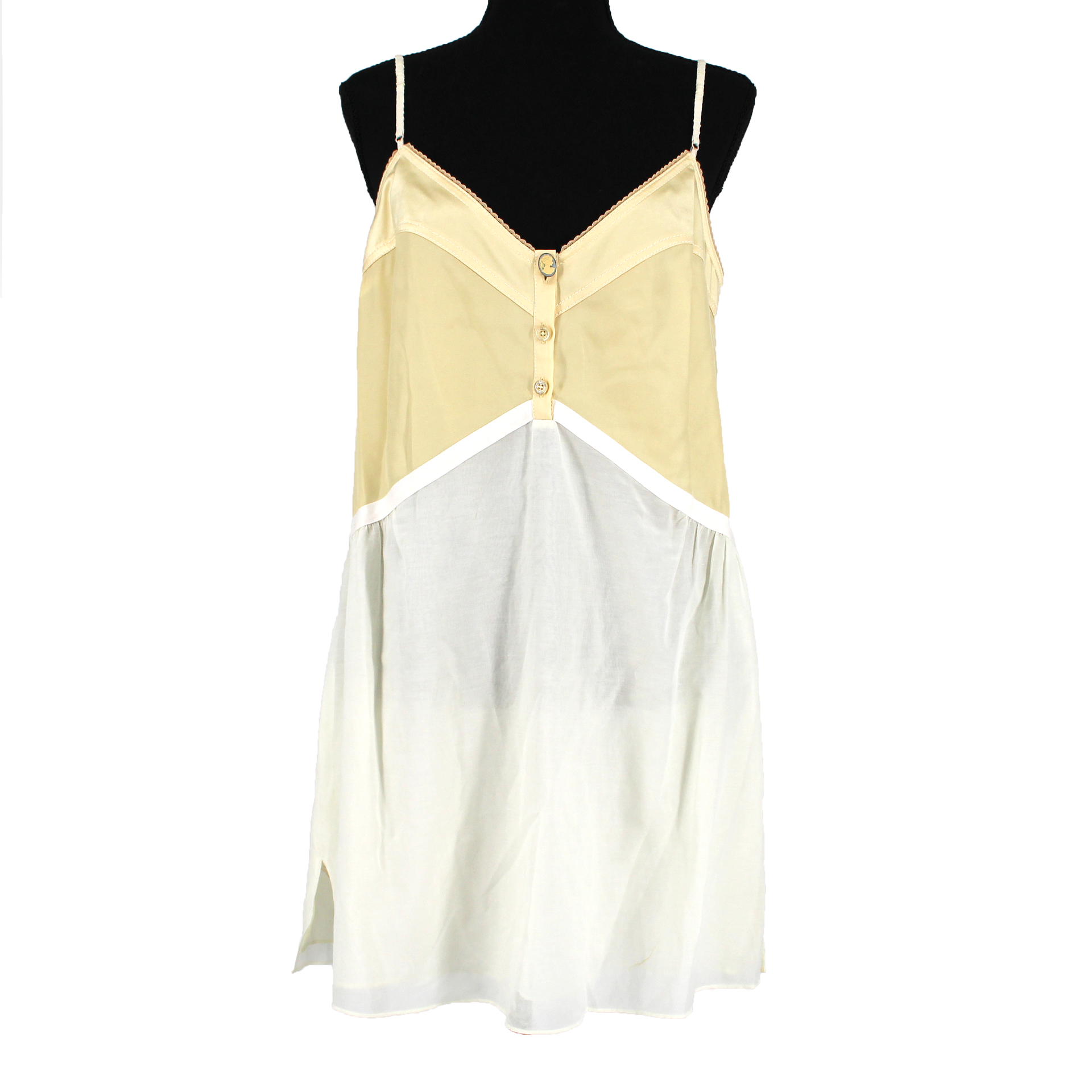 Marc Jacobs Cotton Satin Cotton Silk Combo Cameo Button Mini Dress – The  Closet New York