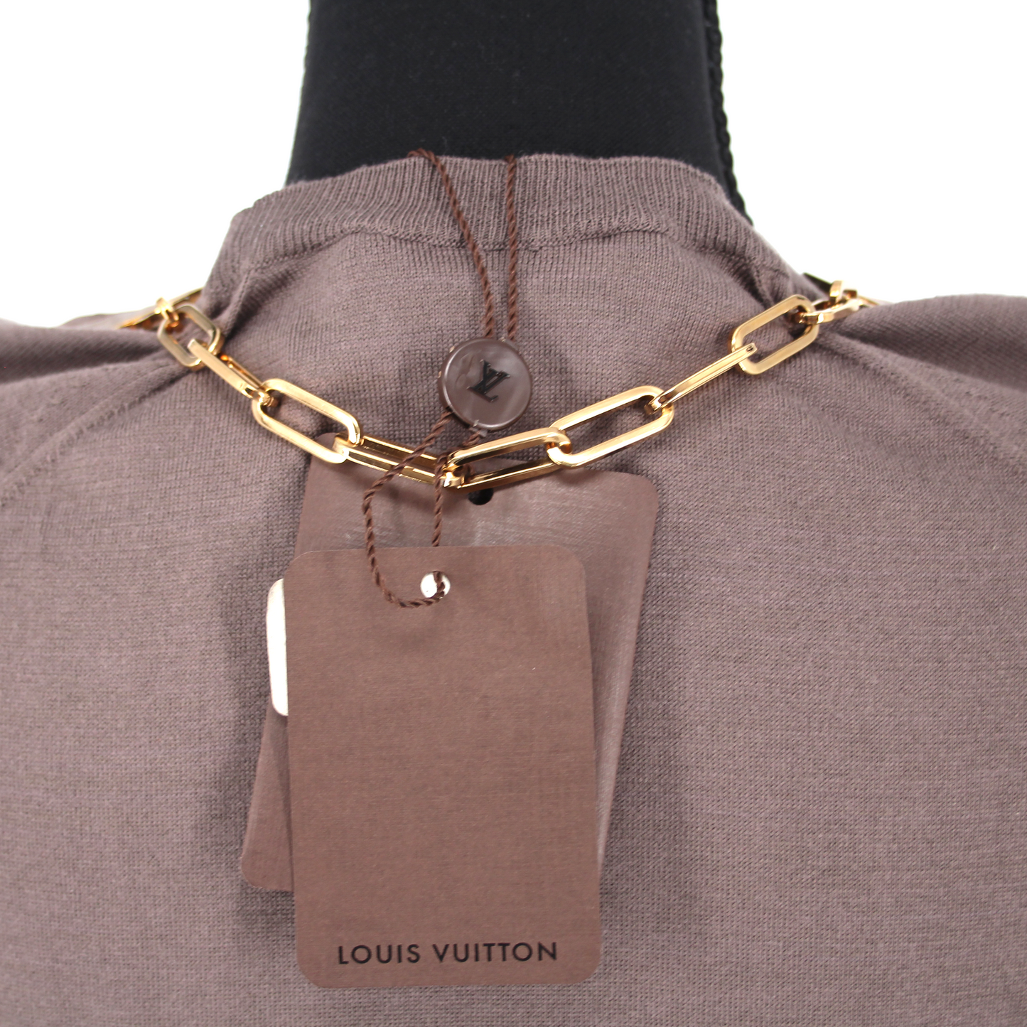 Louis Vuitton Metallic Necklace Top