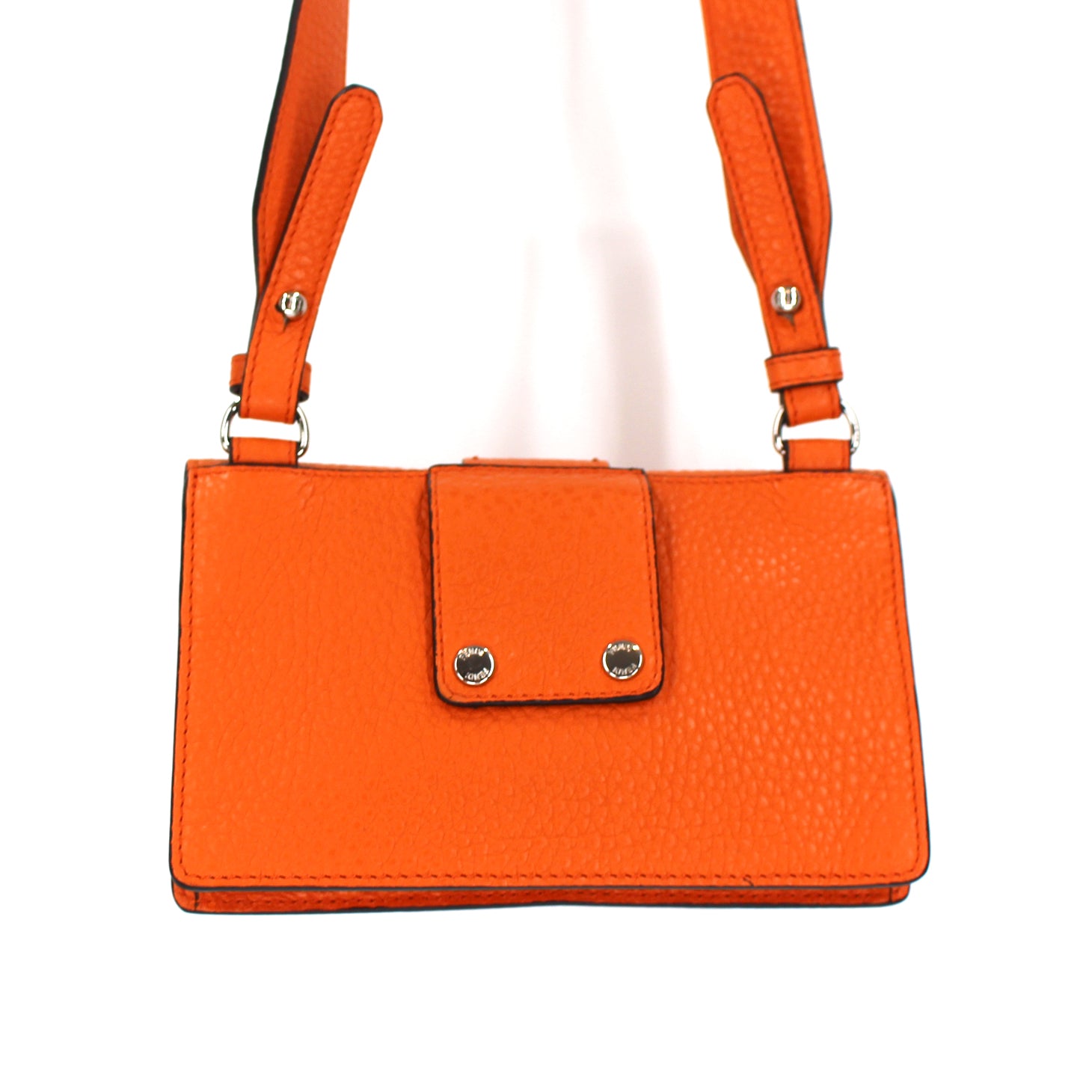 Fendi Selleria Baguette Slim Orange Leather Crossbody Belt Bag – The Closet  New York