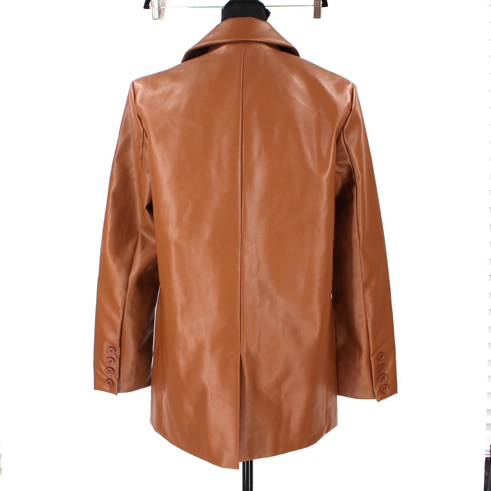 Rebecca Minkoff Cognac Lambskin Blazer Size Large outlet