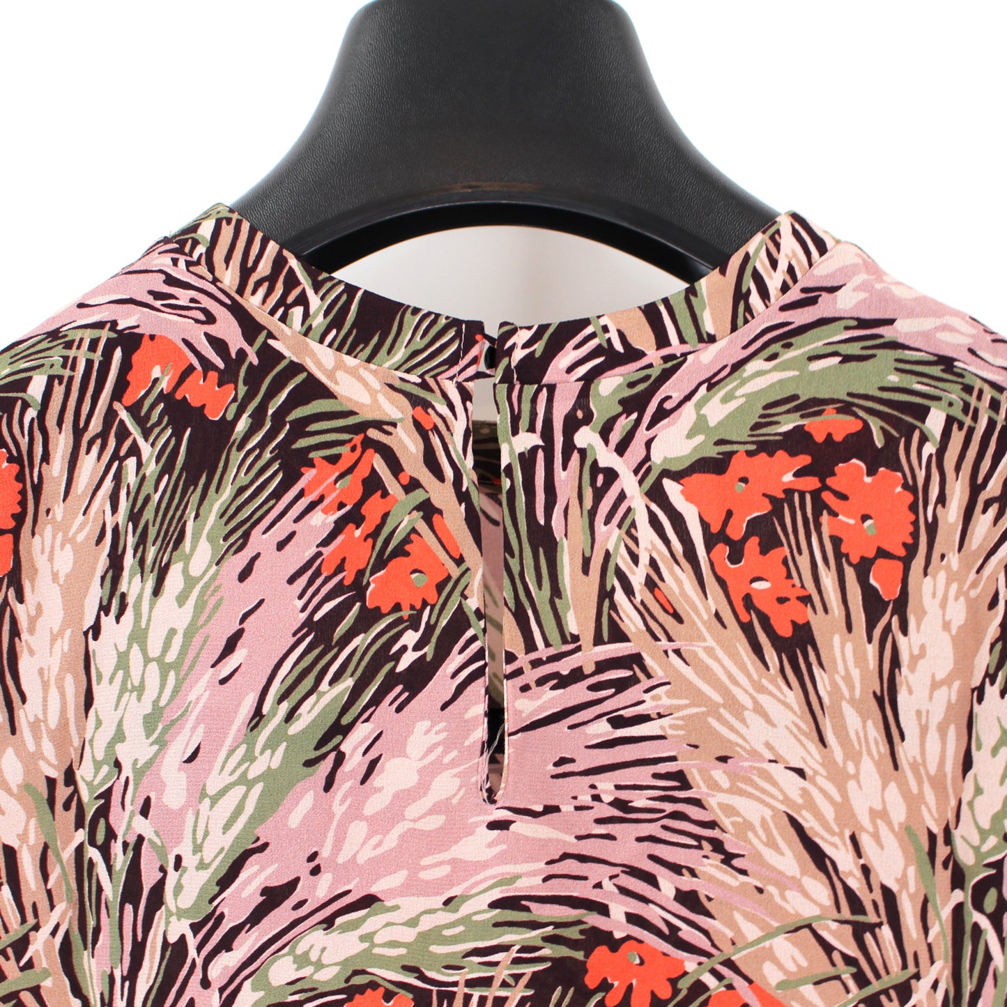 Valentino Floral Silk Short Sleeve Top