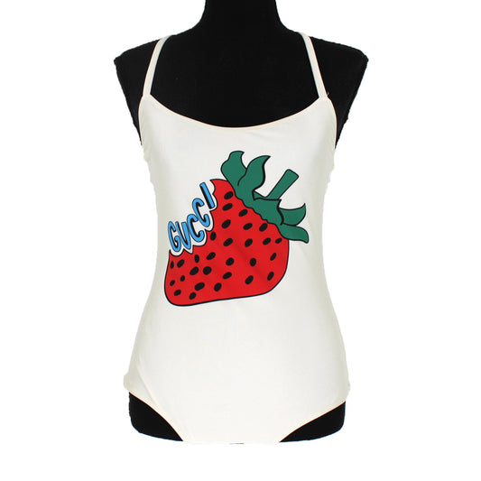 Gucci Strawberry One Piece Swimsuit
