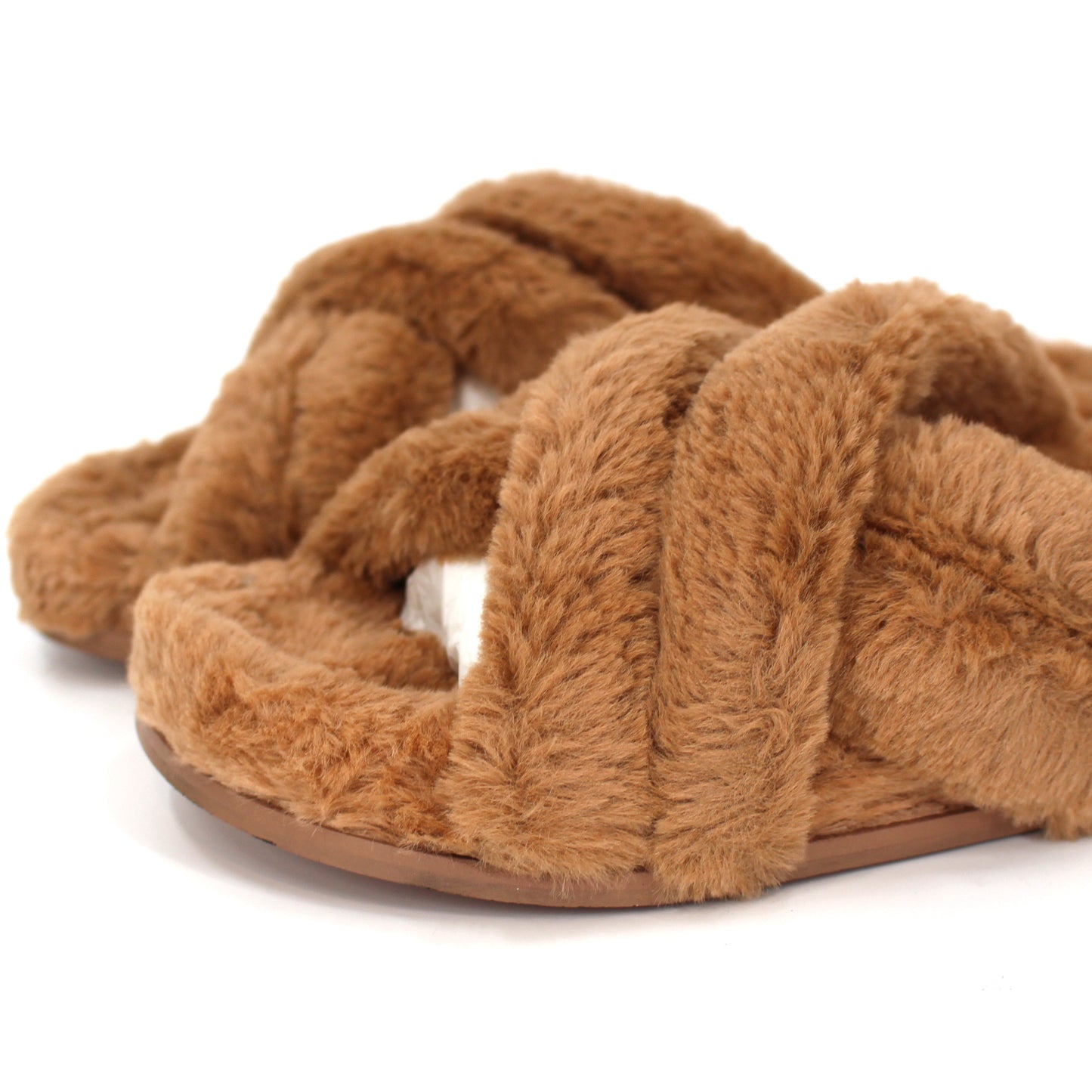 Anine Bine Lizzie Camel Wool Slide Slippers