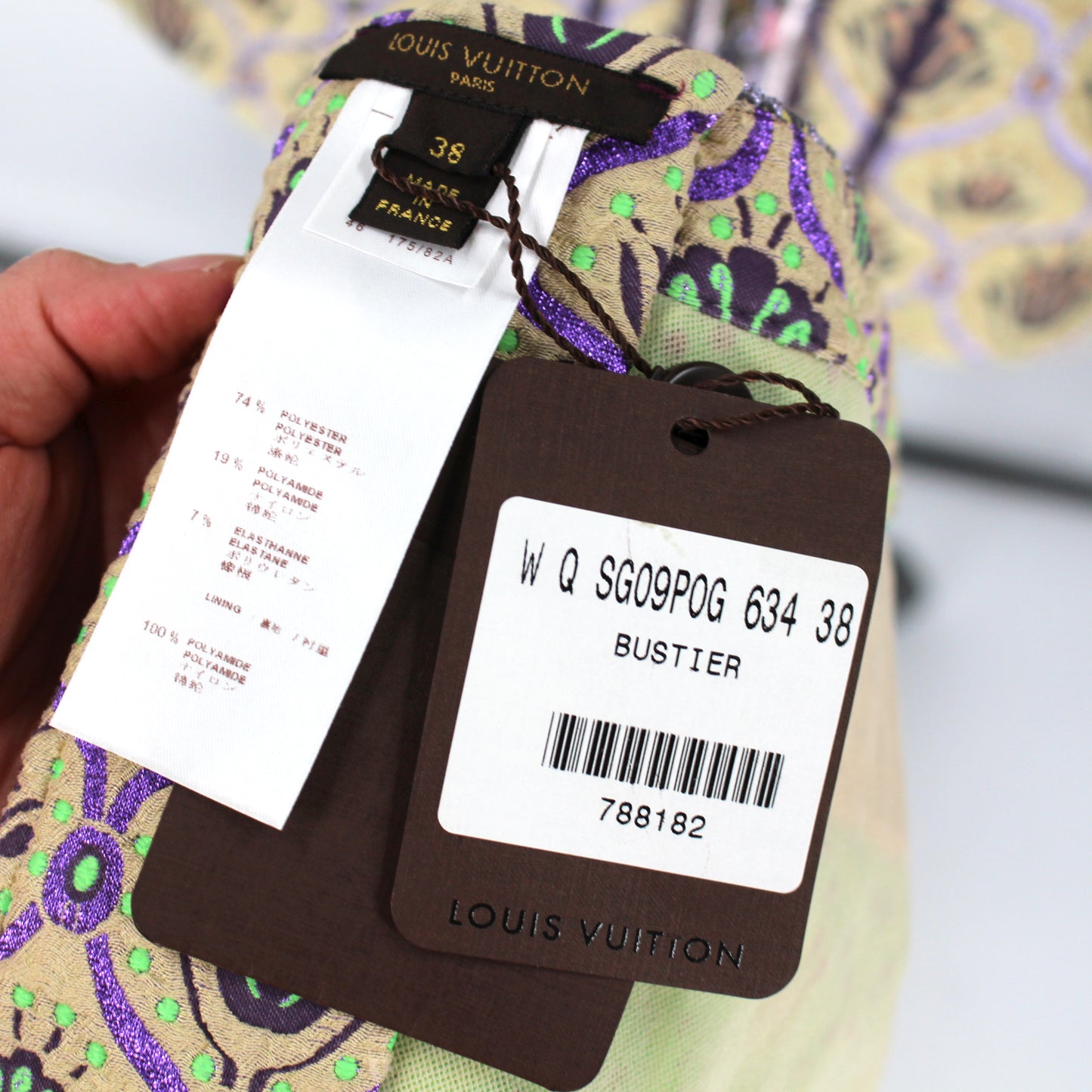 Louis Vuitton Colorful Bustier Skirt Set