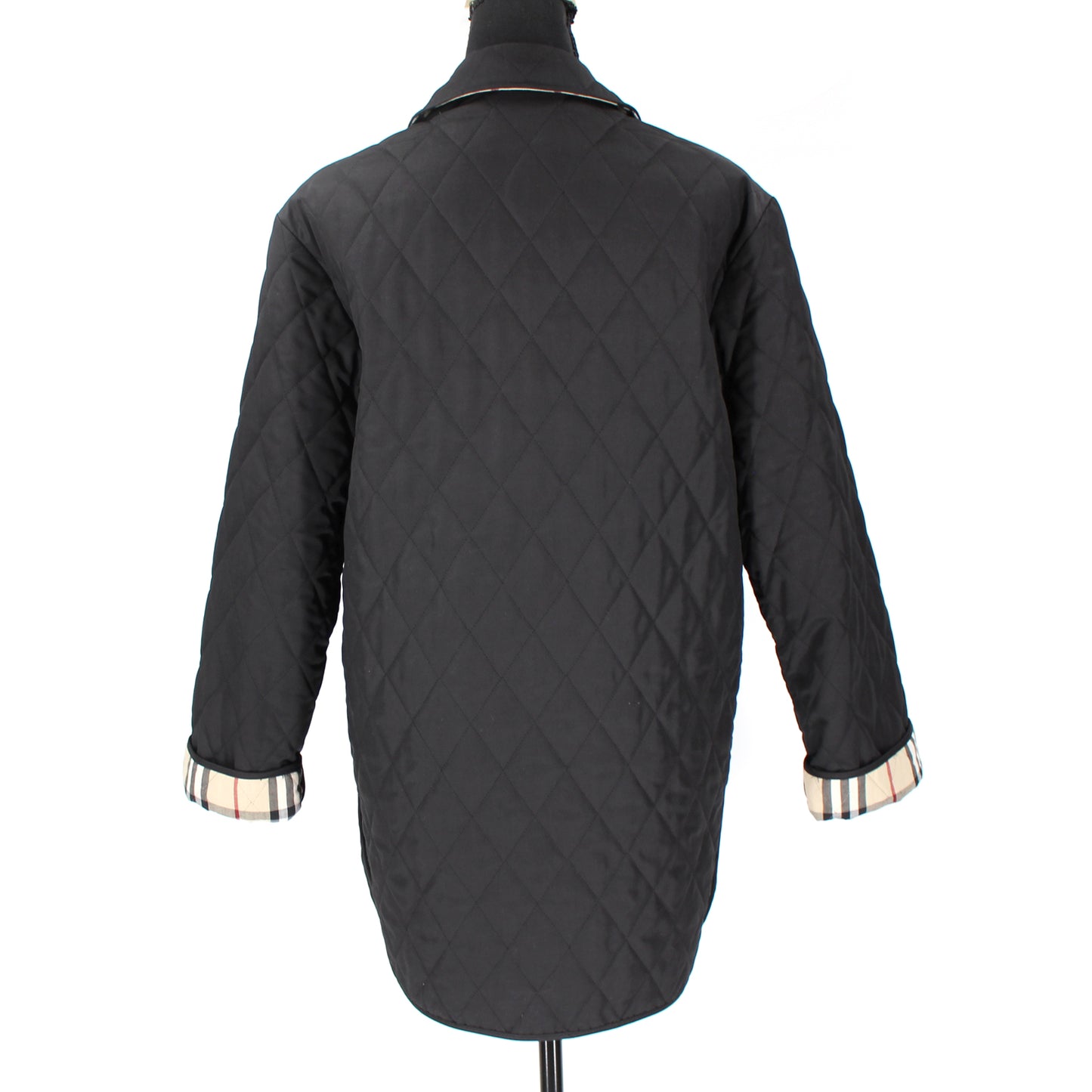 Burberry Quilted Nova Check Lined Coat