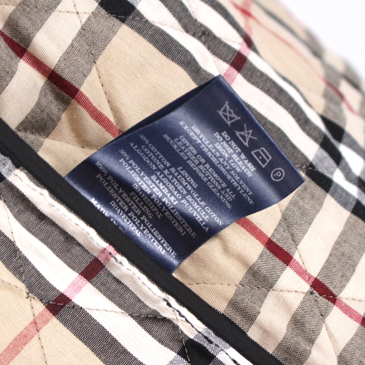 Burberry Quilted Nova Check Lined Coat