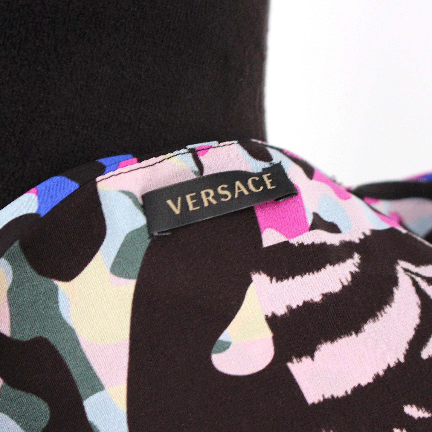 Versace Silk Animal Print Dress