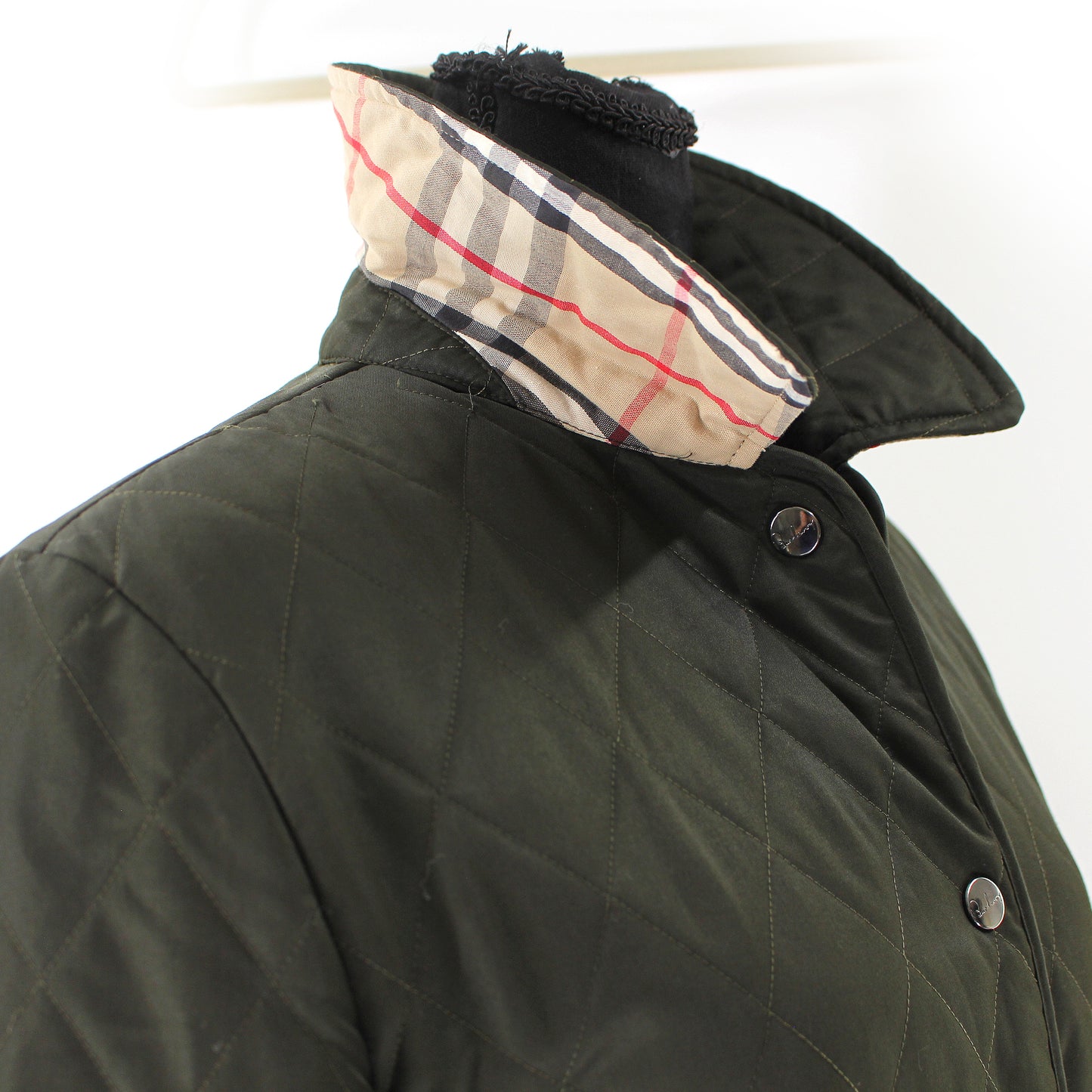 Burberry Quilted Nova Check Lined Jacket
