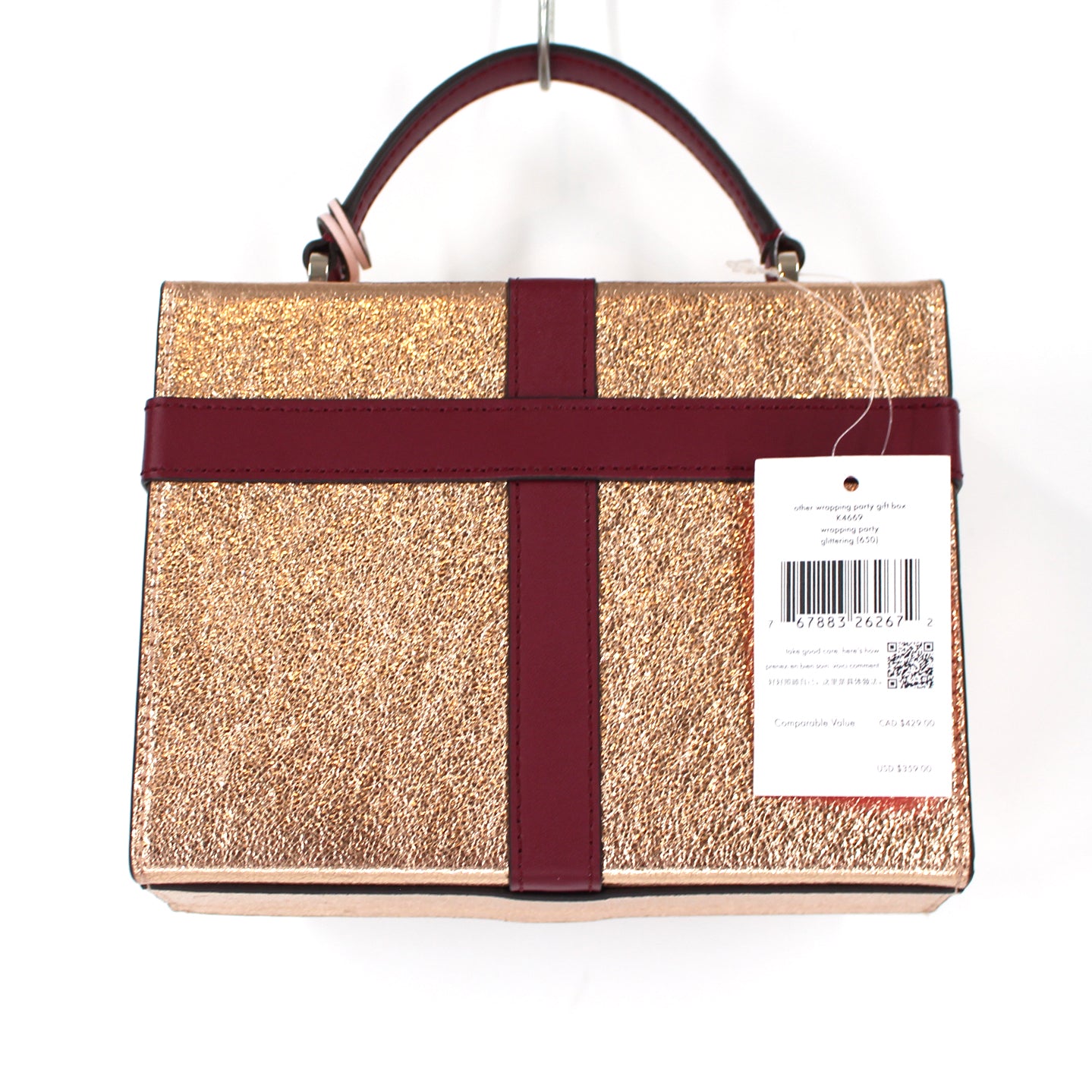 Kate Spade Wrapping Party Wine Ribbon Bow Gift Box Crossbody – The