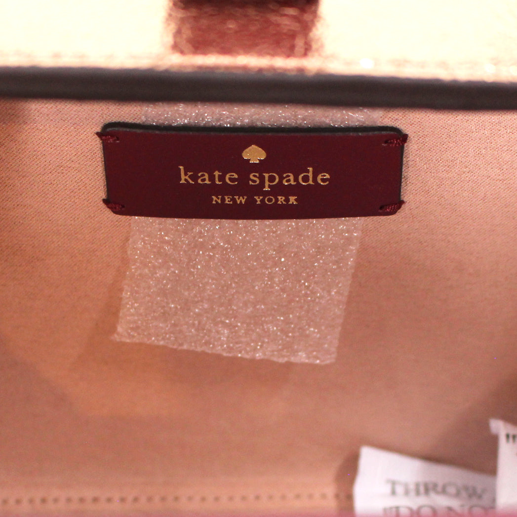 Kate Spade Wrapping Party Wine Ribbon Bow Gift Box Crossbody – The Closet  New York