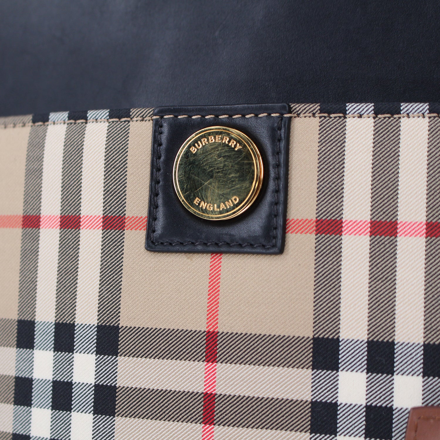 Buy Vintage Burberry Classic Beige Nova Check Fabric Handbag With