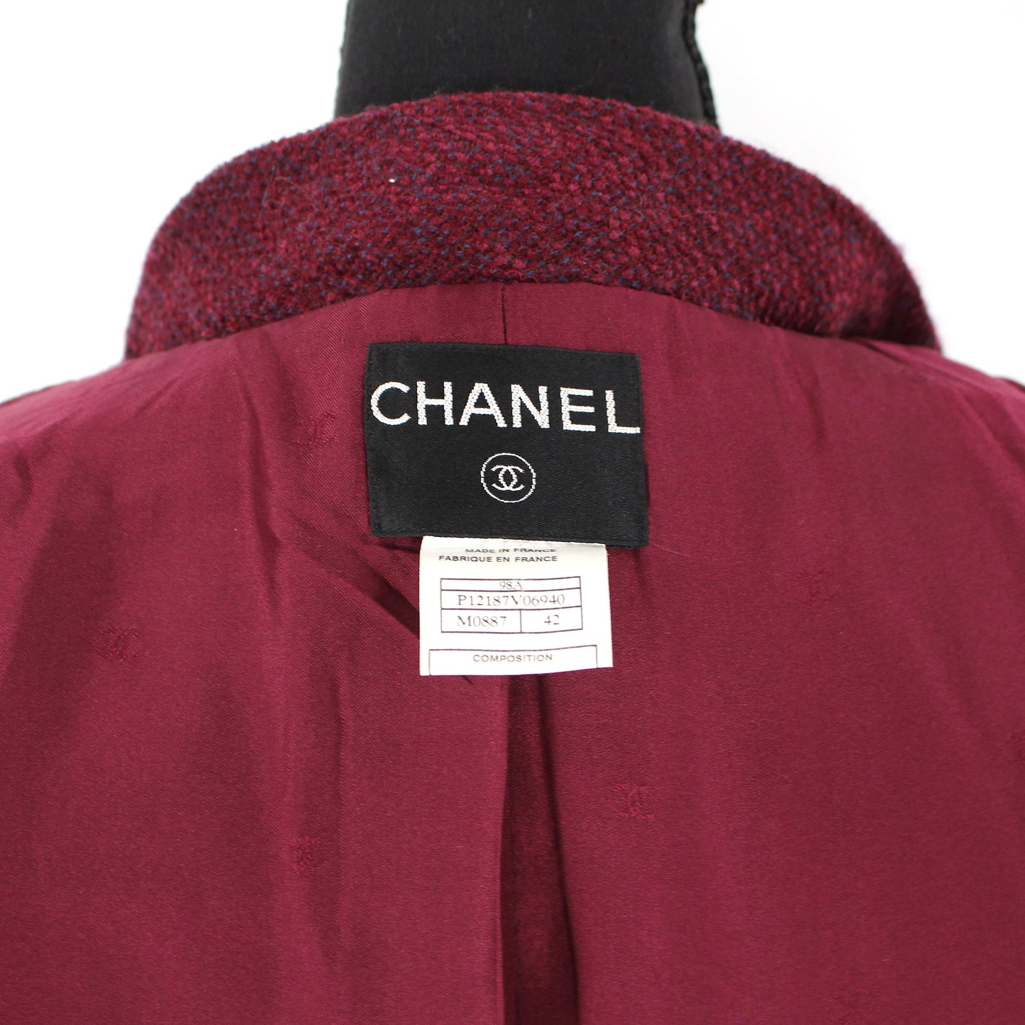 CHANEL Tweed 2 Piece Skirt Suit Set