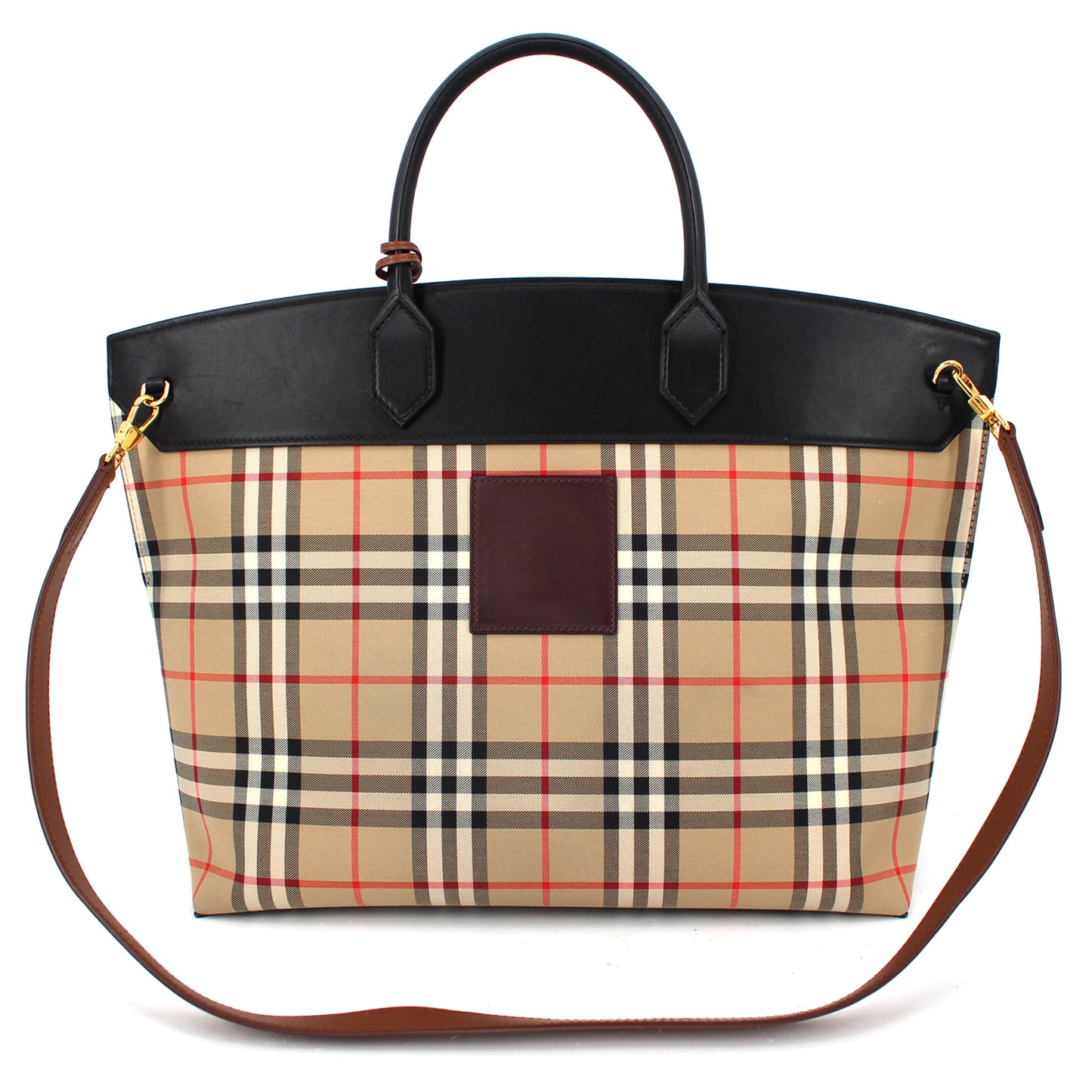 Burberry Society Check Canvas Bag