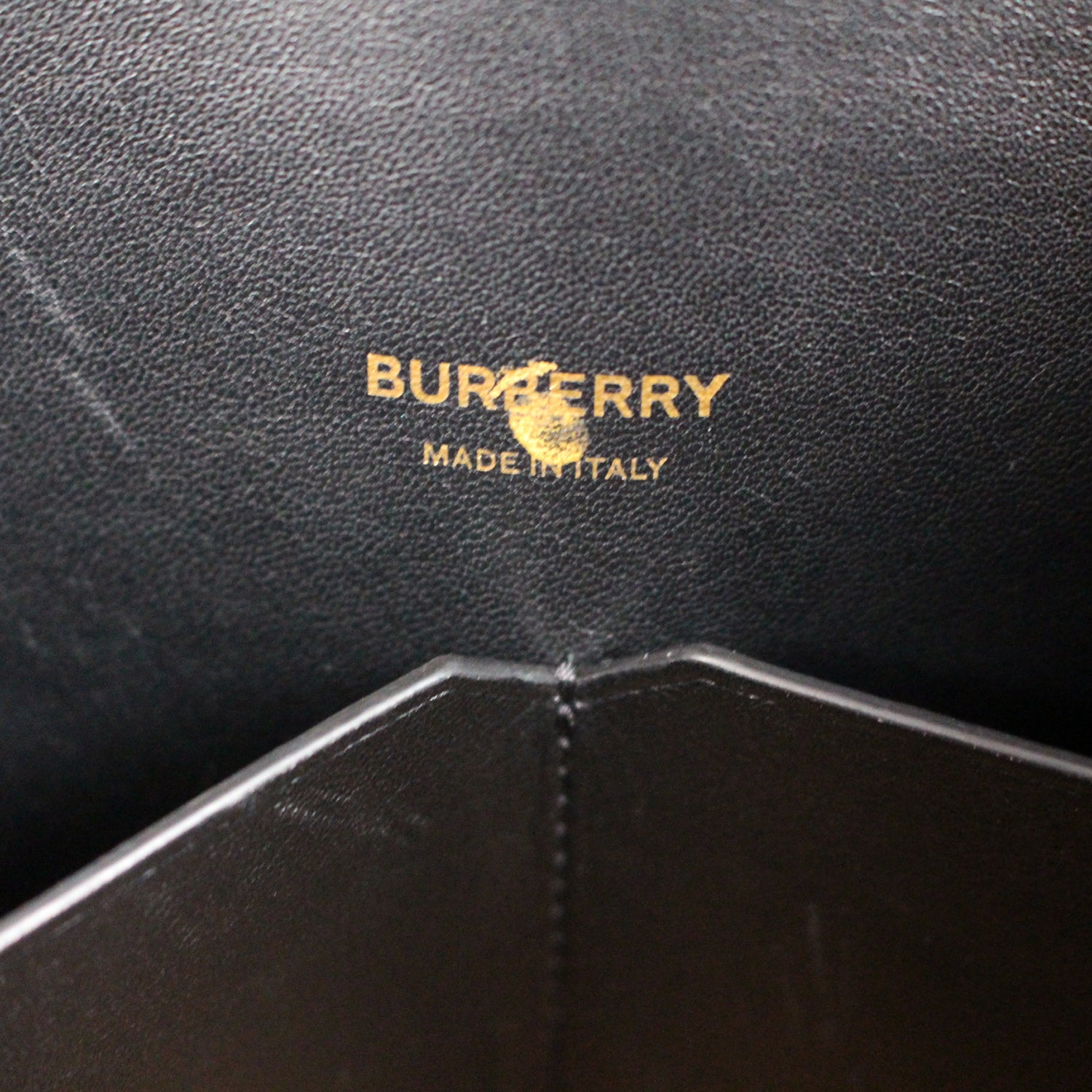 NEW BURBERRY BLACK CALF LEATHER LARGE SIZE LOGO SOCIETY TOTE BAG