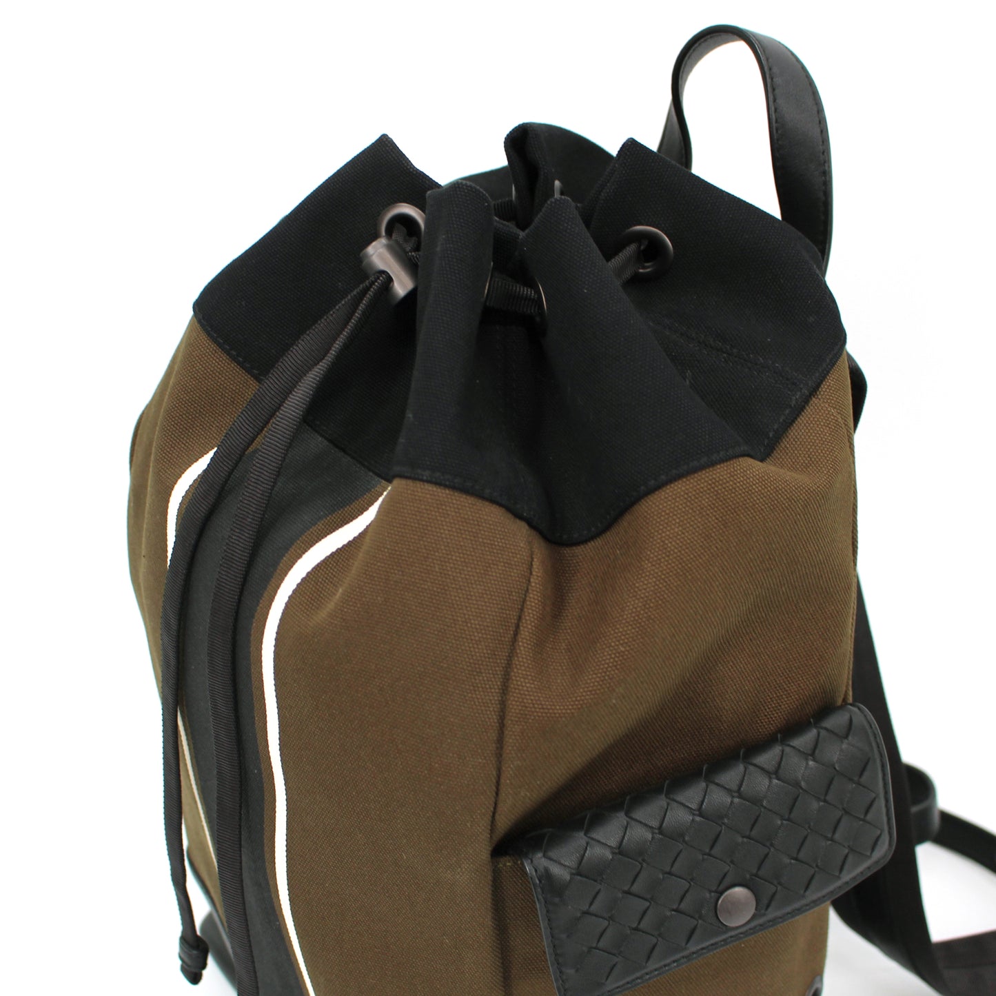 Bottega Veneta Canvas Intrecciato Backpack