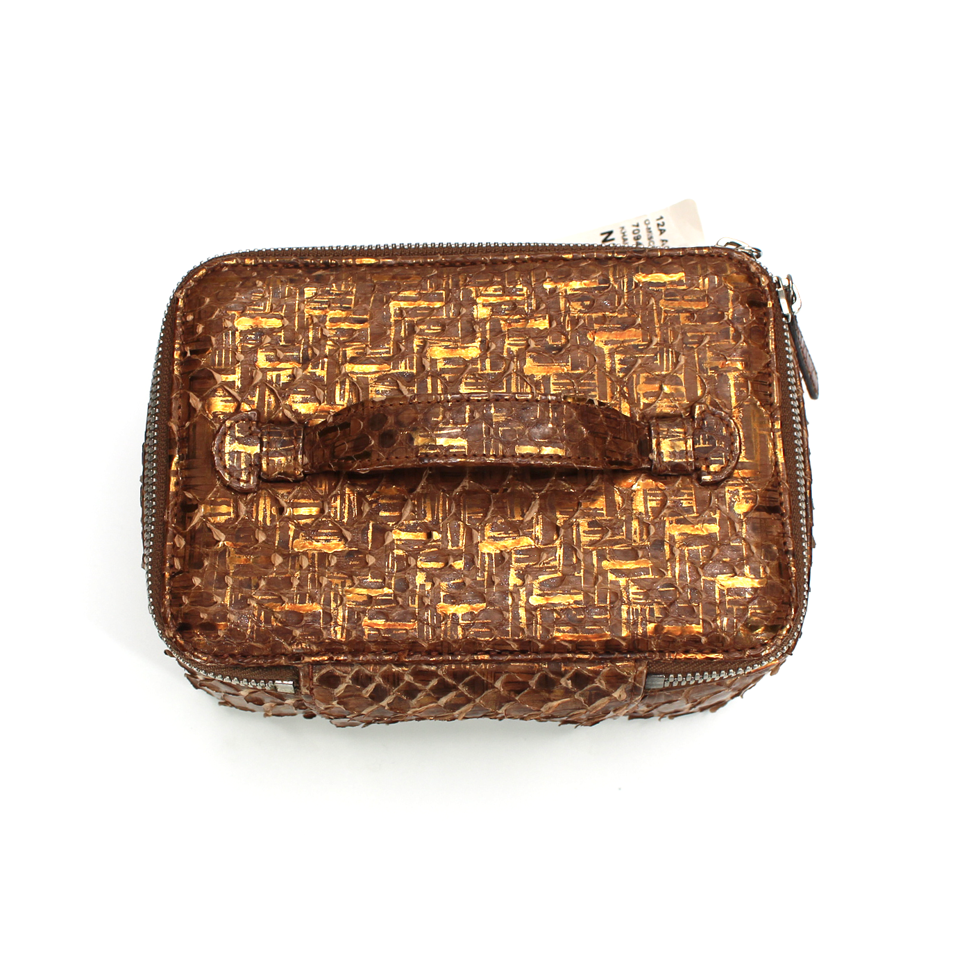 CHANEL Copper Python Snakeskin Jewelry Travel Tote with Pouch – The Closet  New York