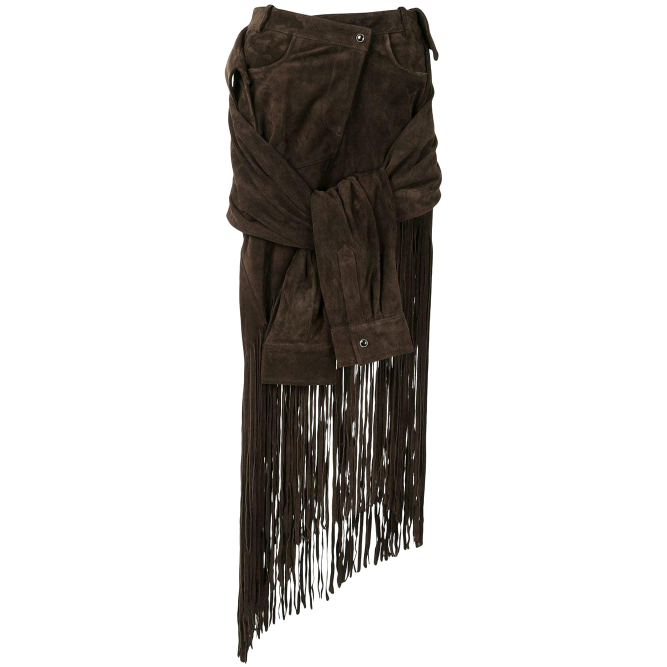 Alexander Wang Suede Fringe Skirt